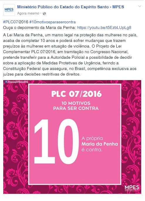 Imagem da ideia #PLC07/2016 - 10 motivos para ser contra