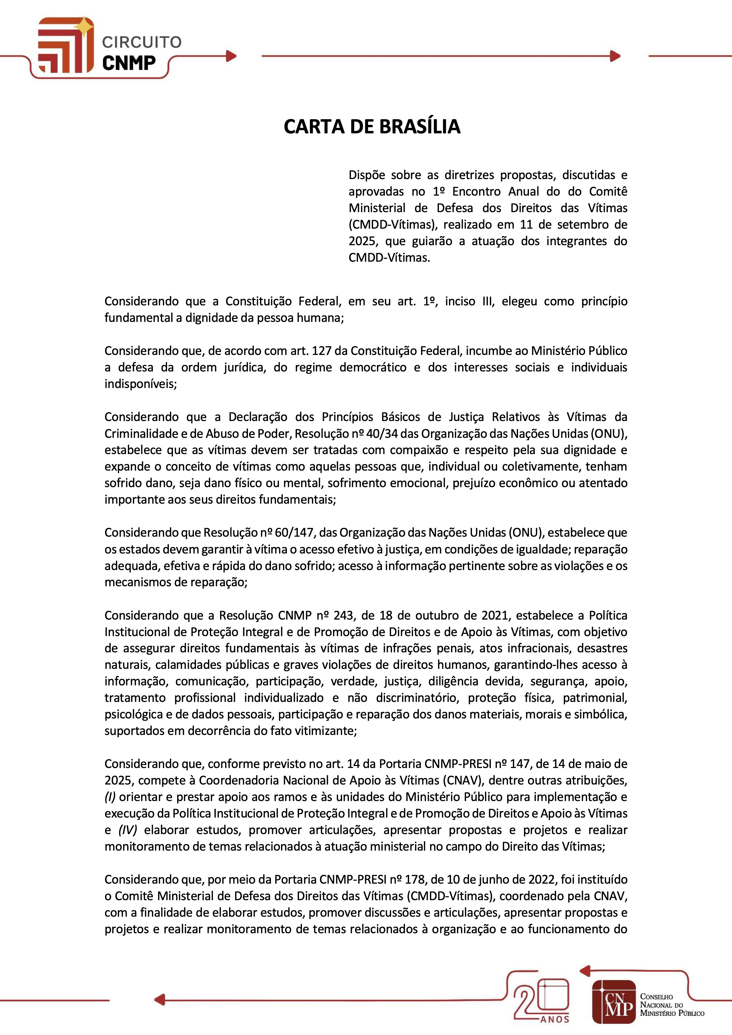 Carta de Brasília