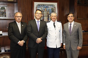 Conselheiro Ant&ocirc;nio Duarte visita presidente do Superior Tribunal Militar